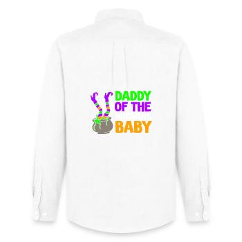 Gender Reveal Halloween Dad-to-be - Men's Oxford Shirt by Stanley/Stella - white - Back - AI Model Male 185 dark (185cm)