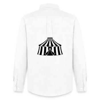 Circus Tent Circus Silhouette - Men's Oxford Shirt by Stanley/Stella - white - Back - AI Model Male 185 dark (185cm)
