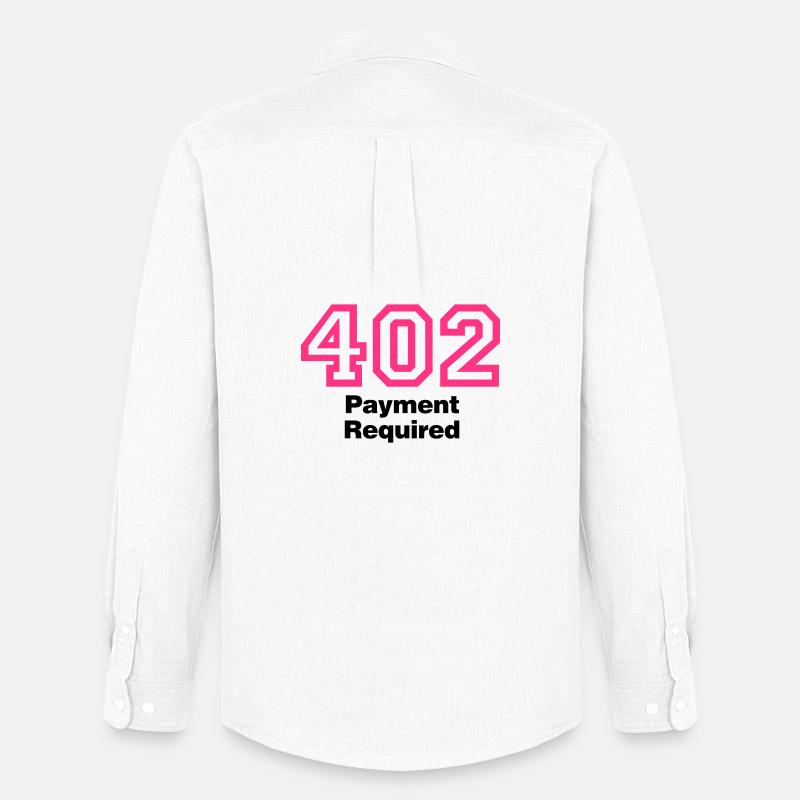 Error 402 | Fehler | Errormessage - Men's Oxford Shirt by Stanley/Stella - white
