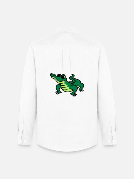 Cool Croc - Men's Oxford Shirt by Stanley/Stella - white