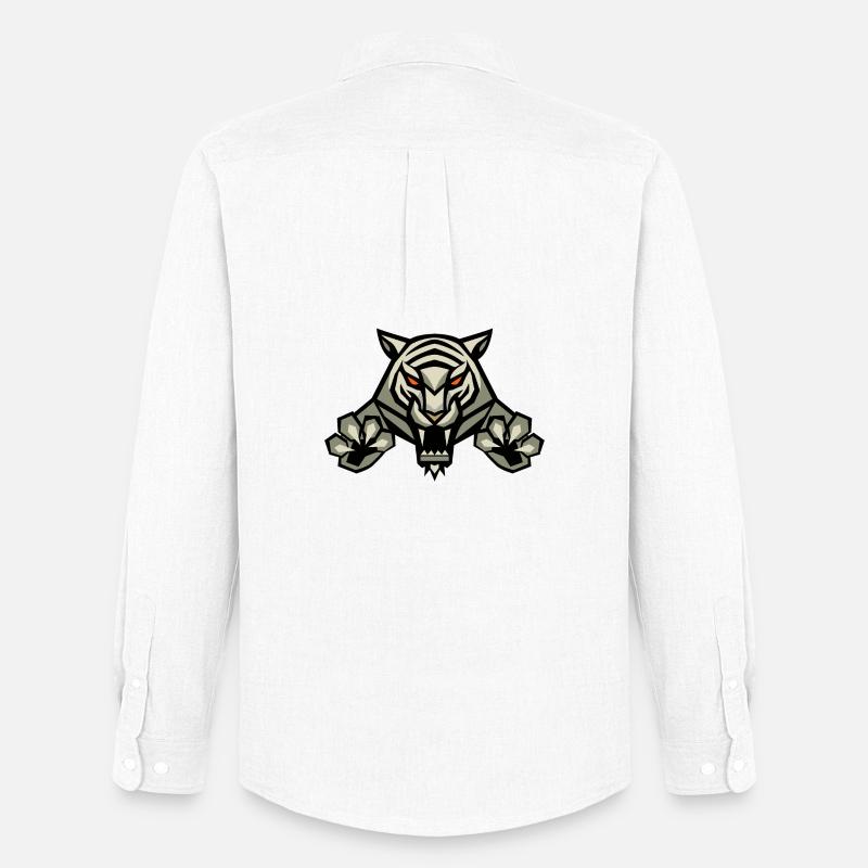 TIGER LEVEL 2 - Männer Oxford Hemd von Stanley/Stella - Weiß