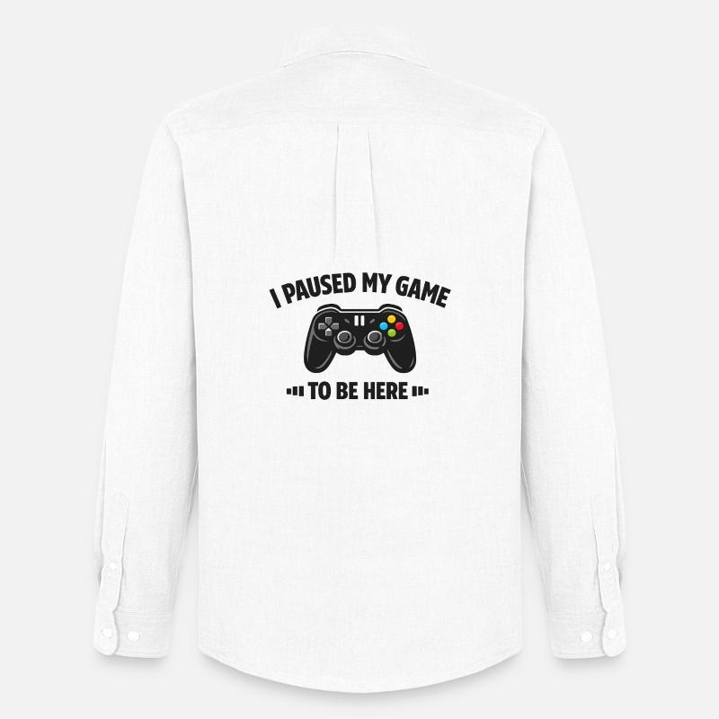 Gaming Design - Männer Oxford Hemd von Stanley/Stella - Weiß