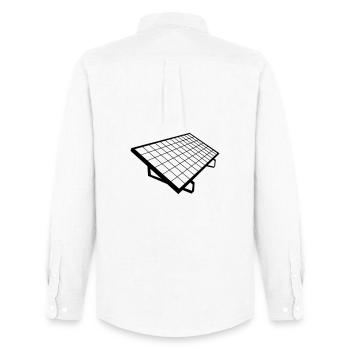 solar panel Solar System - Men's Oxford Shirt by Stanley/Stella - white - Back - AI Model Male 185 dark (185cm)