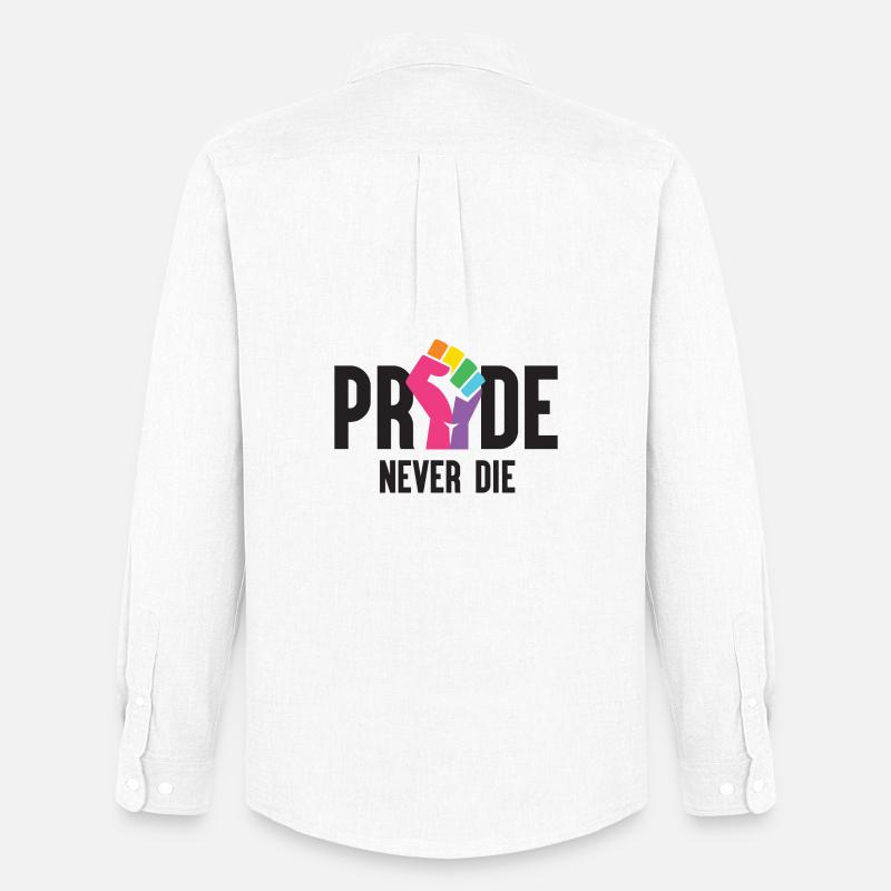 Pride Month LGBT - Pride Never Die - Männer Oxford Hemd von Stanley/Stella - Weiß