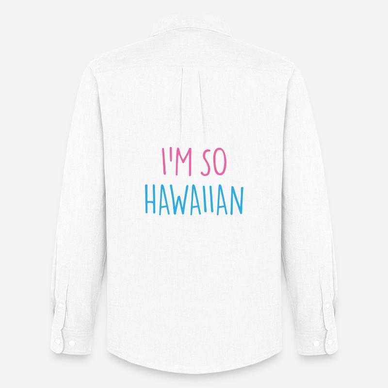 I'M SO HAWAIIAN - Männer Oxford Hemd von Stanley/Stella - Weiß