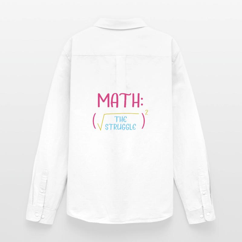 Math Math Math Teacher Mathematician Men's Oxford Shirt by Stanley/Stella