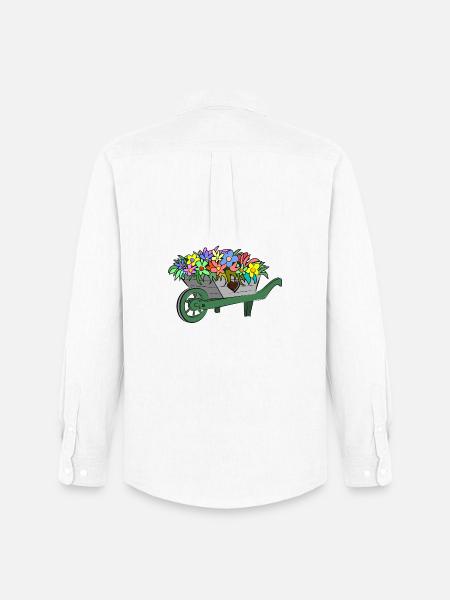 Flowers Spring - Men's Oxford Shirt by Stanley/Stella - white