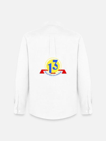 Logo 13 Bouches-du-Rhône - Men's Oxford Shirt by Stanley/Stella - white