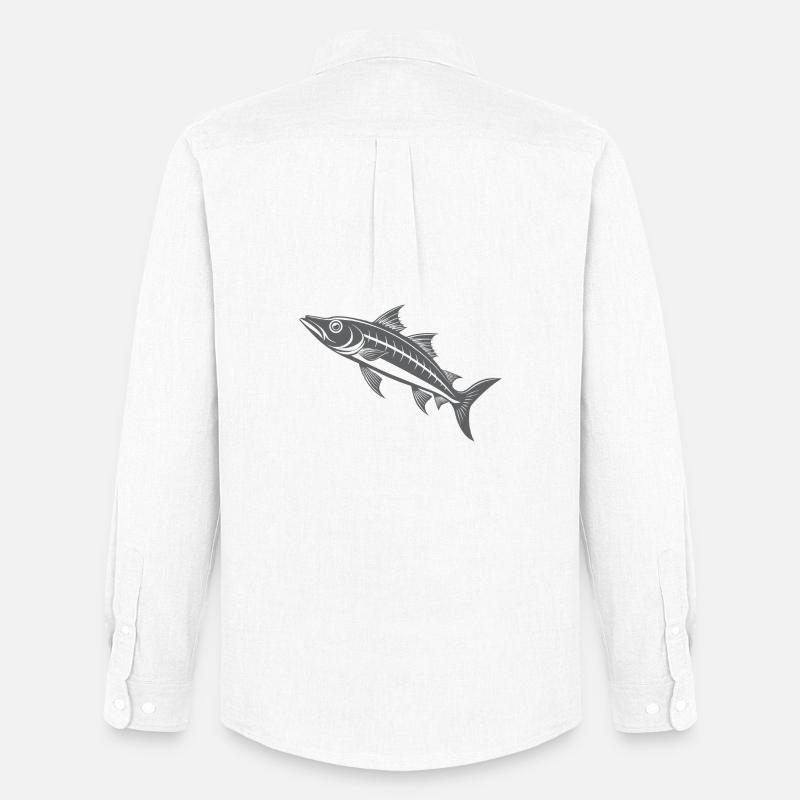 Barracuda - Men's Oxford Shirt by Stanley/Stella - white