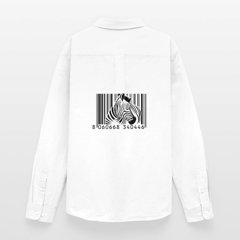barcode zebra Men's Oxford Shirt by Stanley/Stella