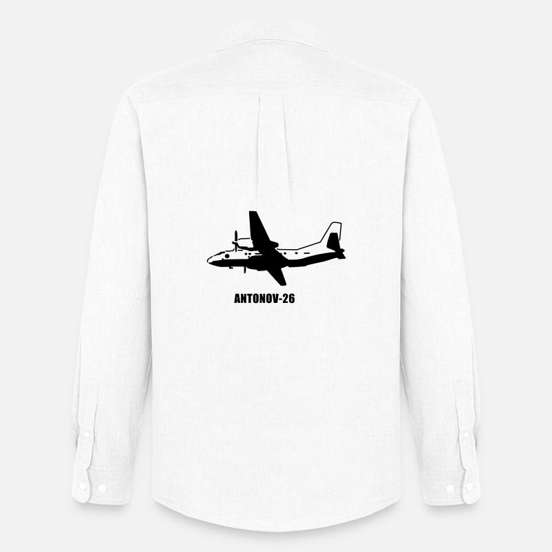 Antonov 26 - Männer Oxford Hemd von Stanley/Stella - Weiß