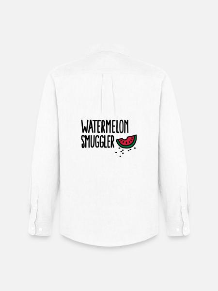 Watermelon smuggler - Men's Oxford Shirt by Stanley/Stella - white