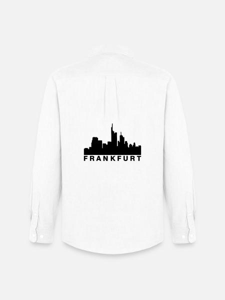 Frankfurter Skyline Frankfurt - Männer Oxford Hemd von Stanley/Stella - Weiß