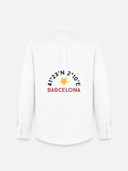 Barcelona - Men's Oxford Shirt by Stanley/Stella - white