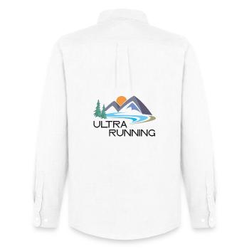 Ultra Running - Men's Oxford Shirt by Stanley/Stella - white - Back - AI Model Male 185 dark (185cm)