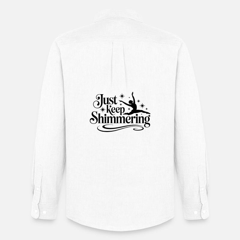 Schimmern Sie einfach weiter Synchronschwimmer - Männer Oxford Hemd von Stanley/Stella - Weiß