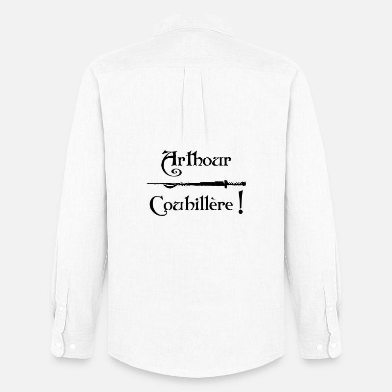 Arthour Couhillère! - Männer Oxford Hemd von Stanley/Stella - Weiß
