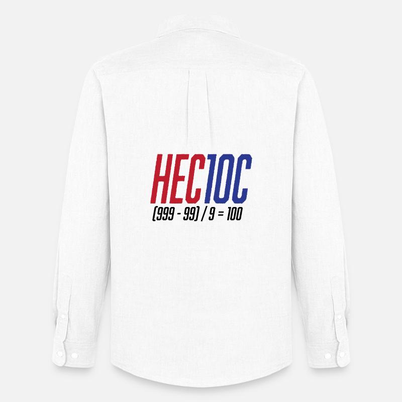 Hectoc Mental Arithmetic Game, Math - Men's Oxford Shirt by Stanley/Stella - white