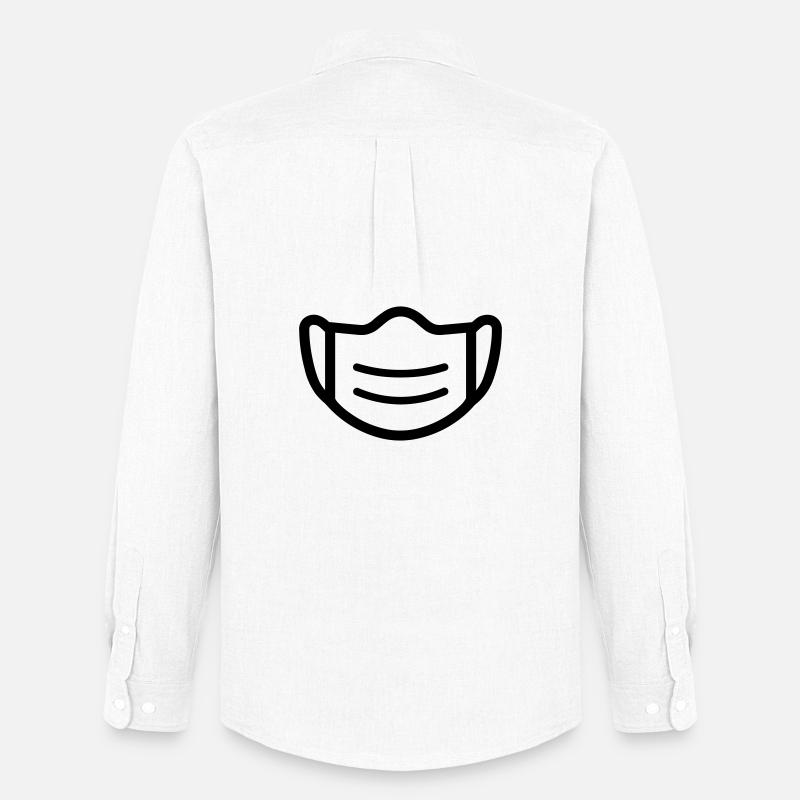 Maske - Männer Oxford Hemd von Stanley/Stella - Weiß