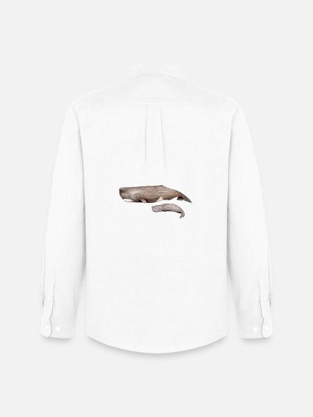 Cachalot - Sperm whale - Sperm whales - Men's Oxford Shirt by Stanley/Stella - white