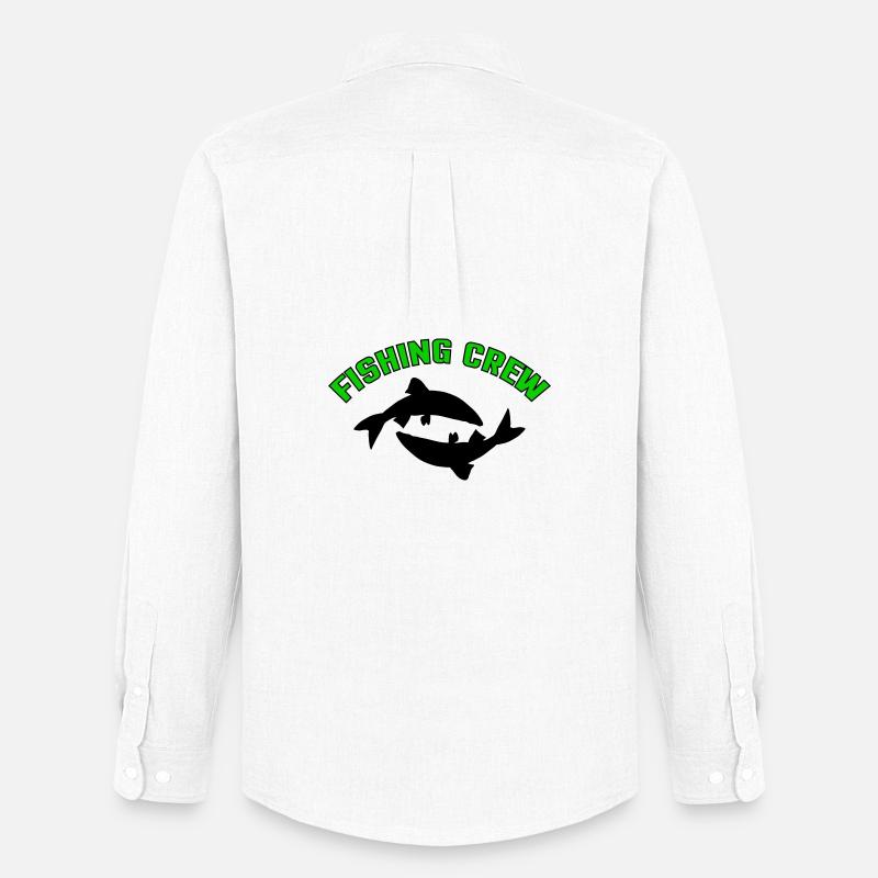 Fisch Crew - Männer Oxford Hemd von Stanley/Stella - Weiß