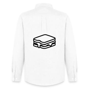 sandwich - Men's Oxford Shirt by Stanley/Stella - white - Back - AI Model Male 185 dark (185cm)