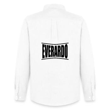 T-Shirt Everardo T-Shirt Geschenkidee - Männer Oxford Hemd von Stanley/Stella - Weiß - Hinten - AI Model Male 185 dark (185cm)