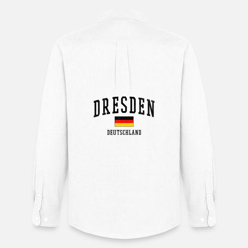 Dresden - Männer Oxford Hemd von Stanley/Stella - Weiß