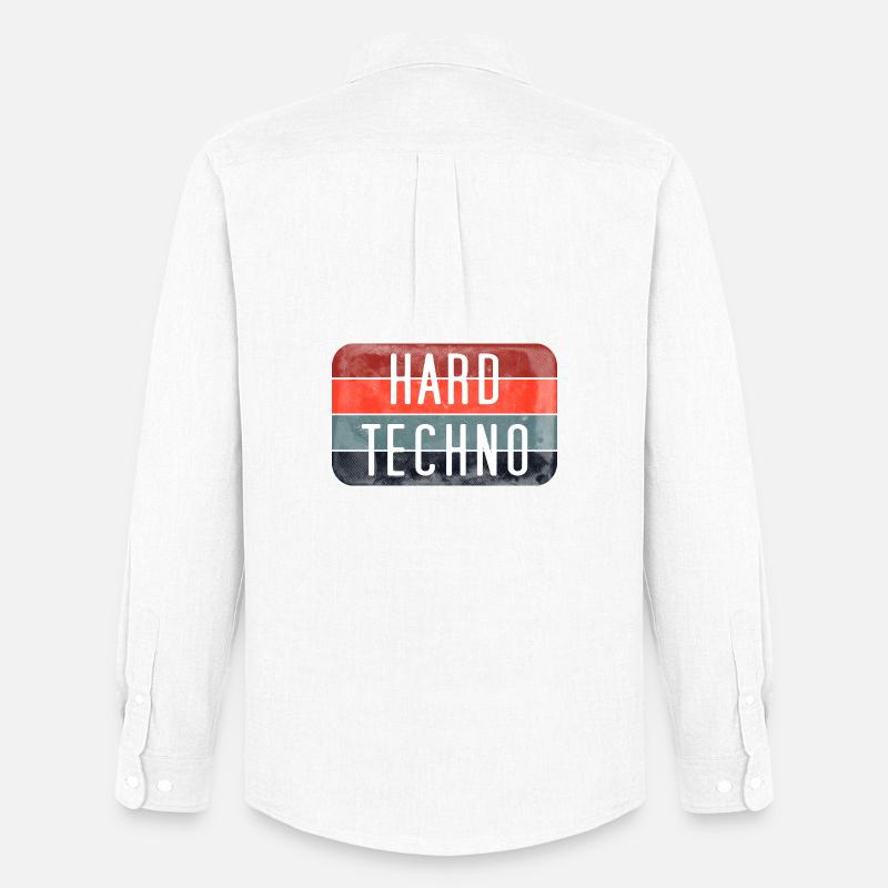 Harte Techno-Streifen - Männer Oxford Hemd von Stanley/Stella - Weiß