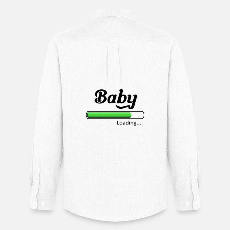 Baby-Loading. - Männer Oxford Hemd von Stanley/Stella - Weiß