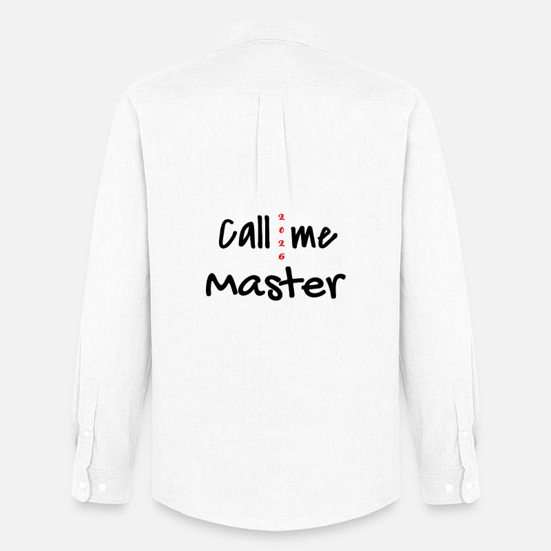 Master 2026 Abschluss Promotion Sponsion - Männer Oxford Hemd von Stanley/Stella - Weiß
