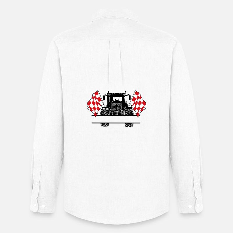 Brabant_Tractor_Custom_Edition - Männer Oxford Hemd von Stanley/Stella - Weiß