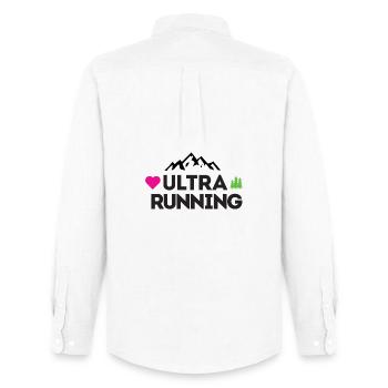 Ultra Running – My Love - Men's Oxford Shirt by Stanley/Stella - white - Back - AI Model Male 185 dark (185cm)