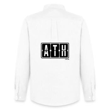 Athen, Athen, T-shirt Athens Souvenir - Chemise Oxford homme Stanley/Stella - blanc - Dos - AI Model Male 185 dark (185cm)
