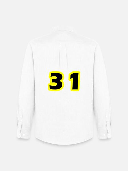 31 Number symbol - Men's Oxford Shirt by Stanley/Stella - white