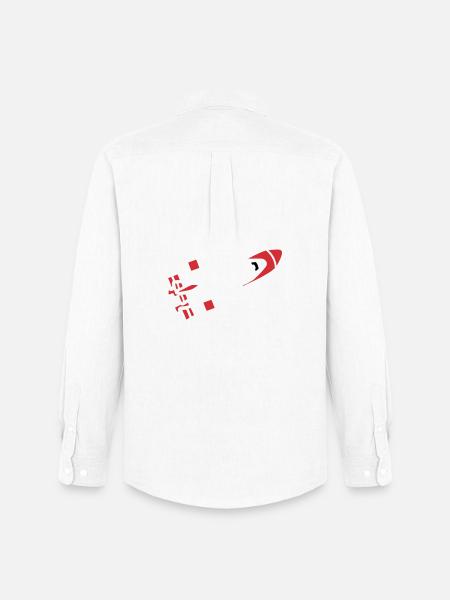 Abstract Rocket Silhouette - Men's Oxford Shirt by Stanley/Stella - white