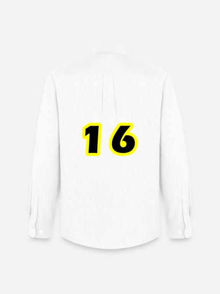 16 Number symbol - Men's Oxford Shirt by Stanley/Stella - white