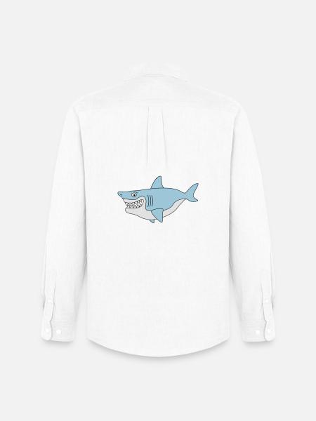Shark smile - Men's Oxford Shirt by Stanley/Stella - white