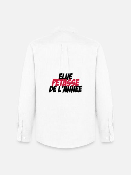 Elu Pétasse de l'année ! - Chemise Oxford homme Stanley/Stella - blanc