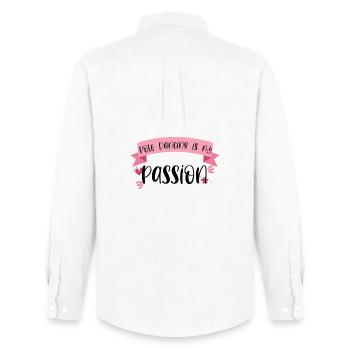 Pole Dancing is my passion - Dancer Gift - Men's Oxford Shirt by Stanley/Stella - white - Back - AI Model Male 185 dark (185cm)