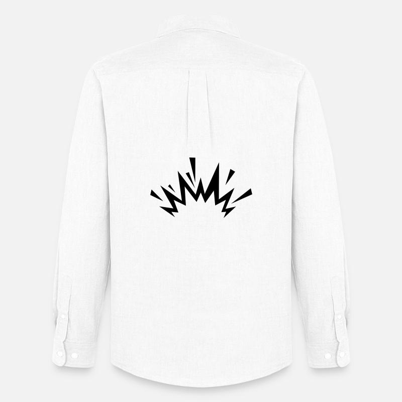 Comic Explosion - Männer Oxford Hemd von Stanley/Stella - Weiß