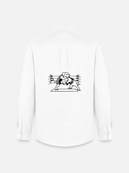 Chien de lutte - Chemise Oxford homme Stanley/Stella - blanc