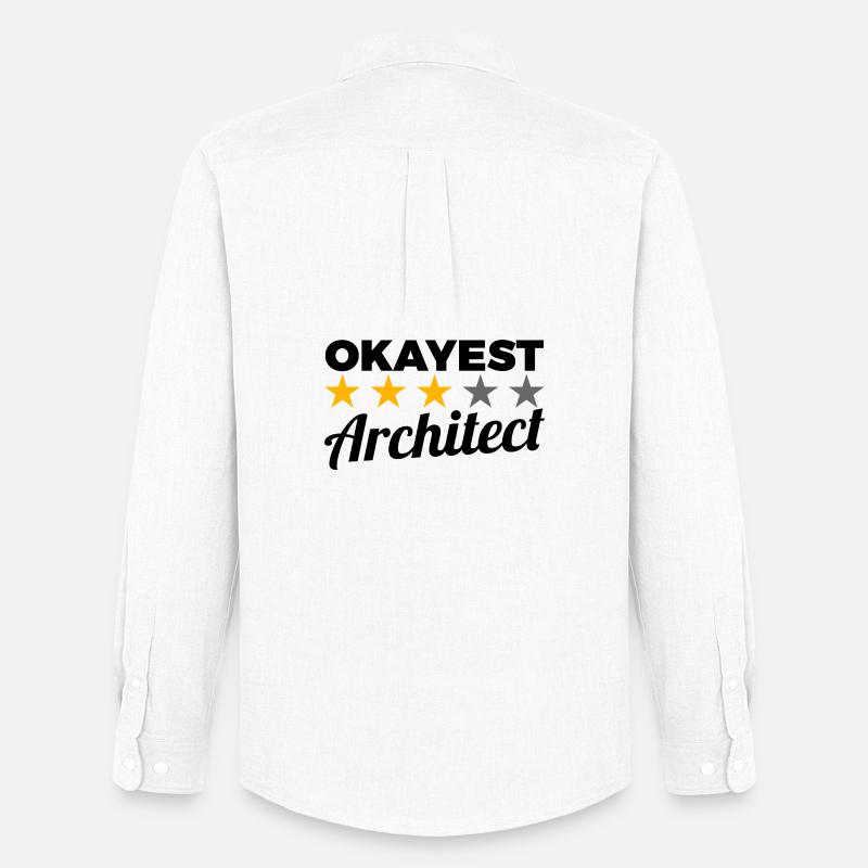 Almindelig arkitekt - Oxfordskjorte herre Stanley/Stella - hvid