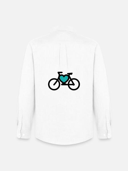 i ike mon vélo - Chemise Oxford homme Stanley/Stella - blanc