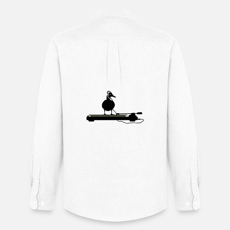 disco duck turntable - Stanley/Stella Camicia Oxford uomo - bianco