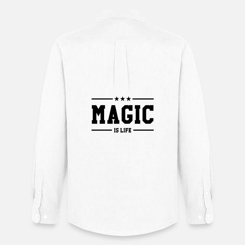 Magic is life - Männer Oxford Hemd von Stanley/Stella - Weiß