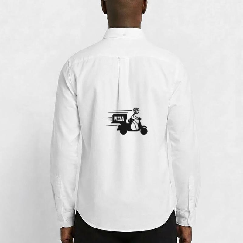 Rollerpaket oder Pizzatext PIZZA Männer Oxford Hemd von Stanley/Stella