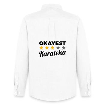Funny Karateka - Men's Oxford Shirt by Stanley/Stella - white - Back - AI Model Male 185 dark (185cm)
