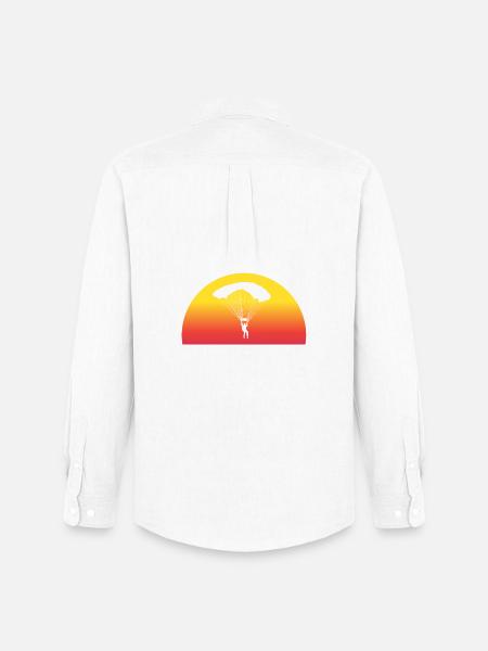 Adventurous Skydive Sunset - Men's Oxford Shirt by Stanley/Stella - white