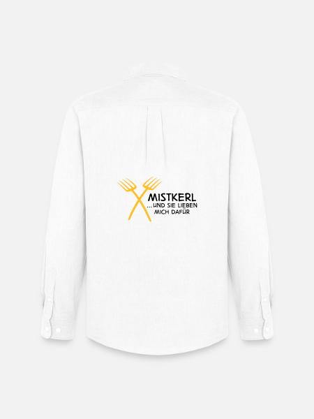 2541614 15142795 mistkerl - Men's Oxford Shirt by Stanley/Stella - white